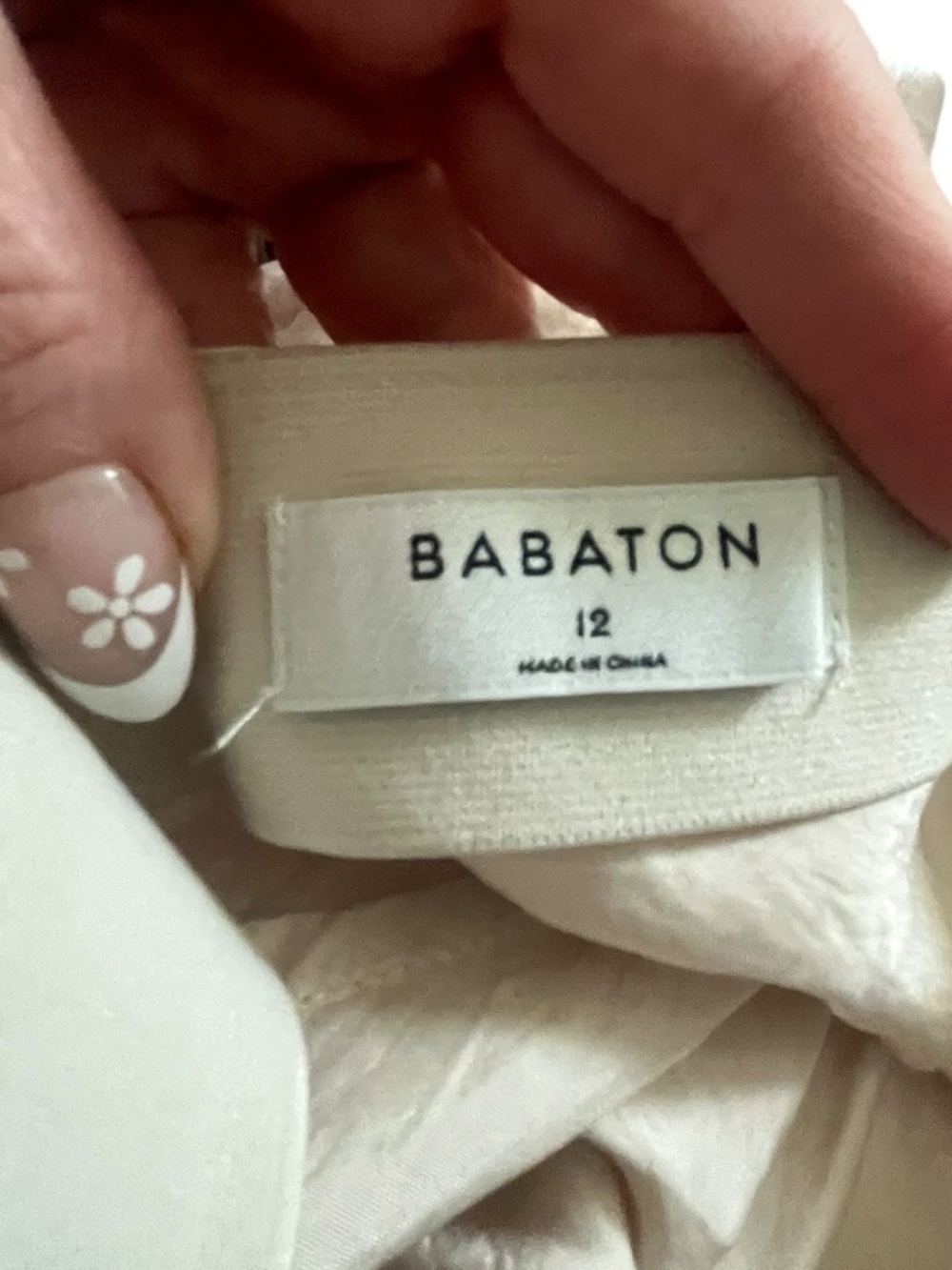 Babaton Champagne Satin A-Line Skirt Size 12 Minimalist Quiet Luxury - Picture 2 of 5